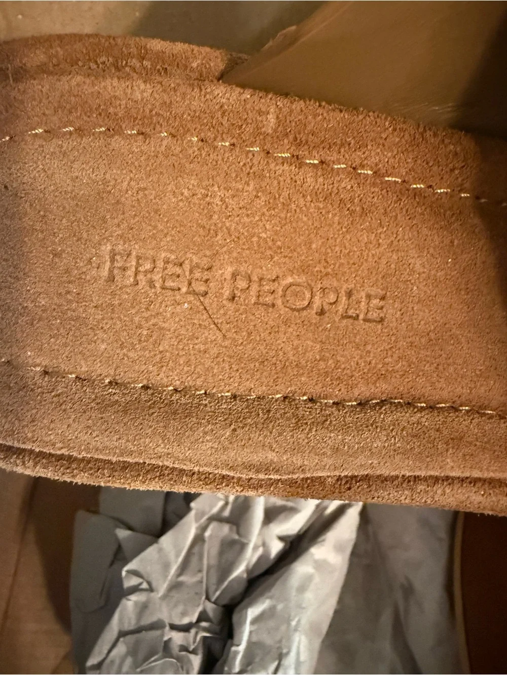Free People Haven Flatform Suede Platform Sandals